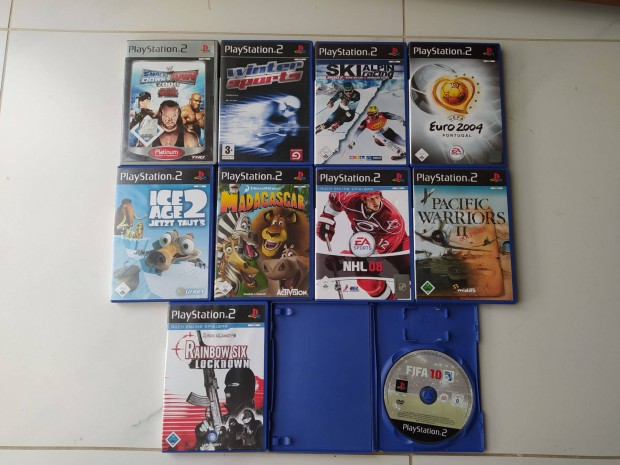 10db eredeti PS2 Playstation2 játék egy csomagban