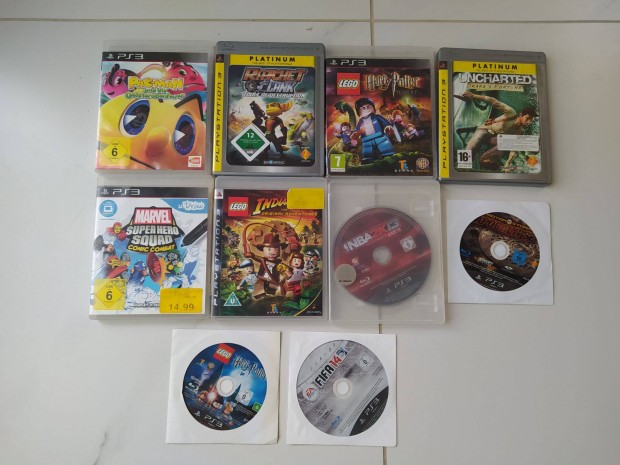 10db-os Sony PS3 Playstation3 jtk csomag Lego Harry Potter Pac-man