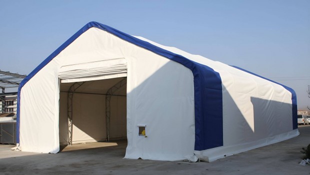10x18 duplavas Ház formájú Raktár sátor/ Ponyva sátor/ Csarnok PVC