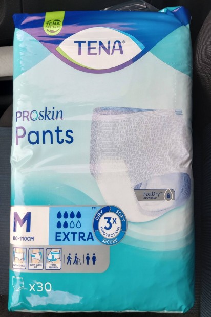 110 db Tena Pants Extra M felntt pelenka (3 s 1 bontott csomag)