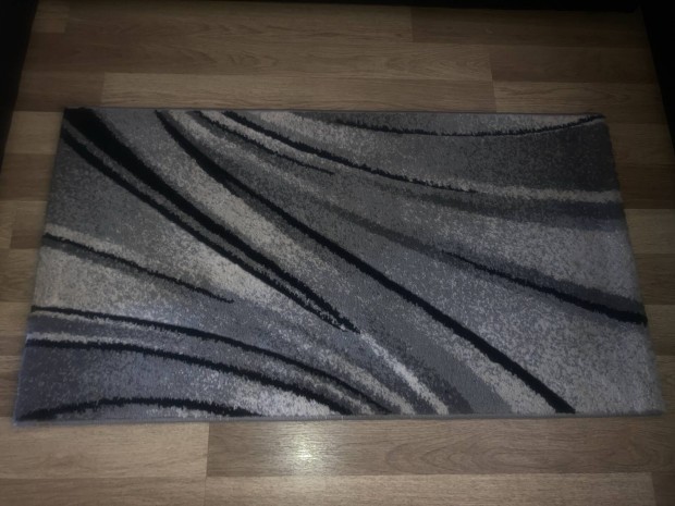 110 x 60 jszer vastag szrke-fekete mints sznyeg 