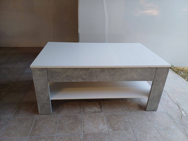 110x65cm dohányzó asztal fiókkal, új