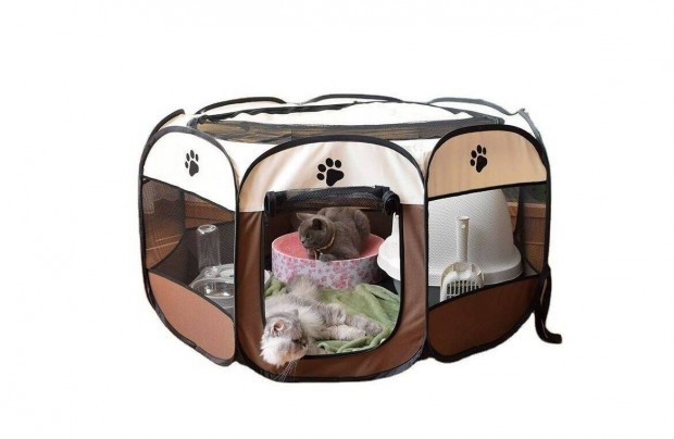 114x114x58cm mobil kutya macska kennel hordozhat ketrec - Postzom Is