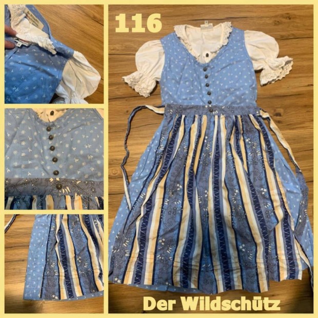 116-os kk mints Kislny Dirndl ruha blzzal /Wildschtz/