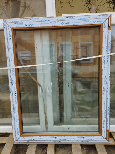 116x144cm j aranytlgy szn manyag ablak 3rteg veggel (445)