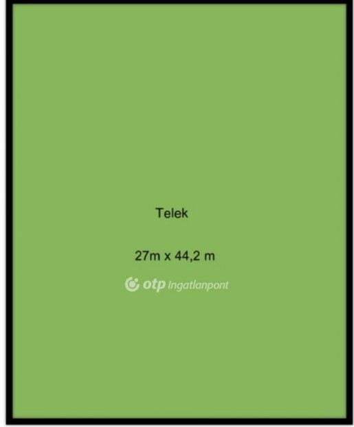 1193 nm-es telek elad� Kaba