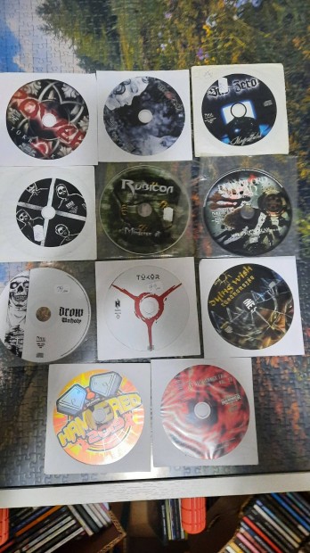 11 darab rock, metal cd paprtokban 