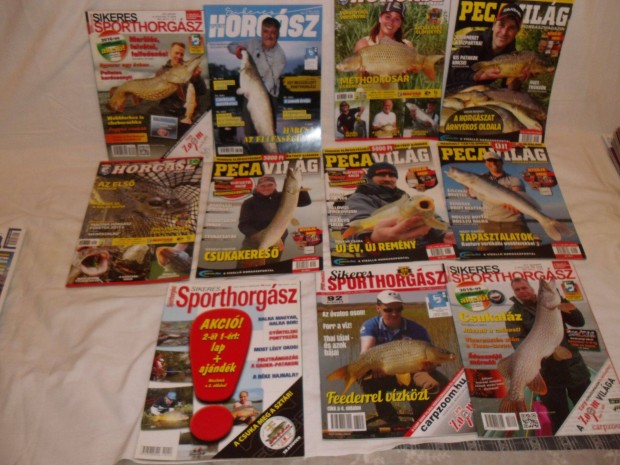 11 db Sport horgsz magazinok