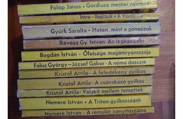 11 db krimi magyar szerzők Albatrosz kiadás