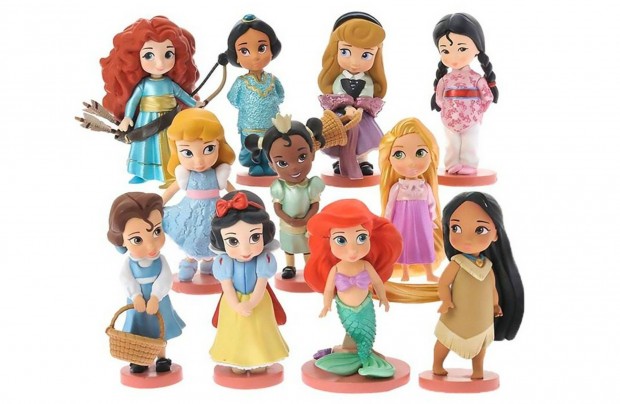 11 db-os Disney hercegn figura baba szett