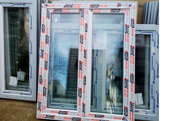 120*150 műanyag ablak kétszárnyú 74.000.-Ft