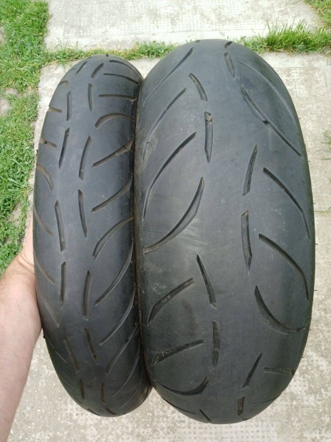 120/70-17 & 190/50-17 Metzeler Sportec M7 RR motorgumik 2017-2018. 90%