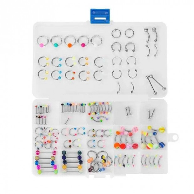 120 darabos acl piercing szett j