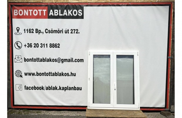 120x140 cm kzeli!!! bontott manyag ktszrny ablak Budapesten