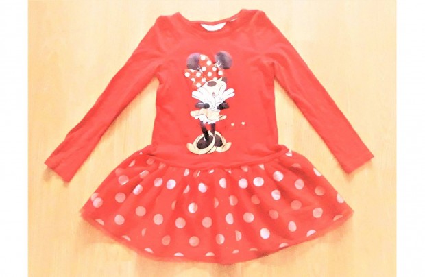 122/128 jszer 1kz H&M cuki Disney Minnie egeres tllszoknys ruha
