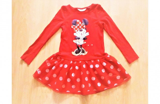 122/128 jszer 1kz H&M cuki Disney Minnie egeres tllszoknys ruha