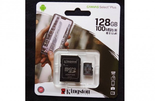 128GB 128 GB Kingston Microsd Micro sd krtya 100 Mbs sd adapterrel