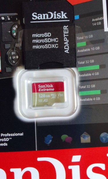 128gb sd krtya. TF krtya. micro krtya. UHD. Sandisk Extreme A2