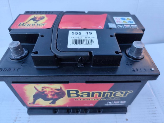 12V55ah Banner akkumultor 3 hnap garancival