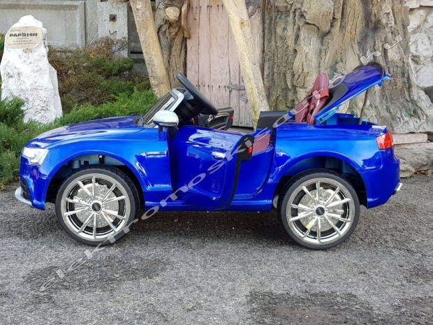 12V-os AUDI RS5 12V lakk kék egyszemélyes elektromos kisautó