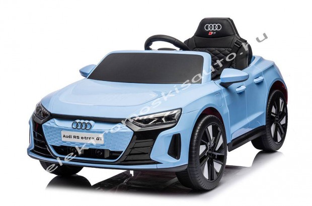 12V-os világoskék Audi RS e-tron GT 1személyes elektromos kisautó