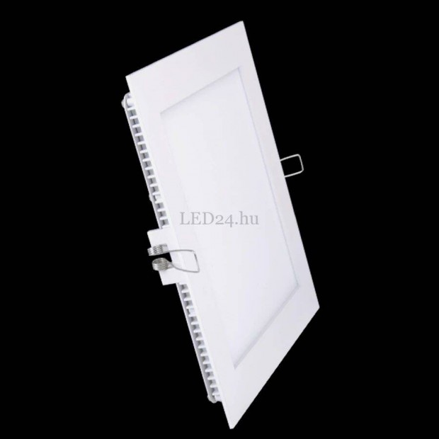 12W mini led panel ngyzet, 840 lumen opl veg, 2800K, meleg fehr