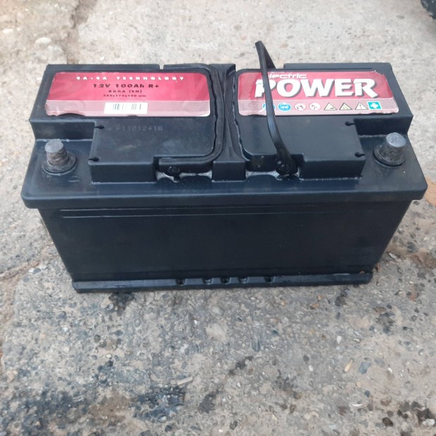 12 V 100 Ah akkumultor elado bevizsgalt 