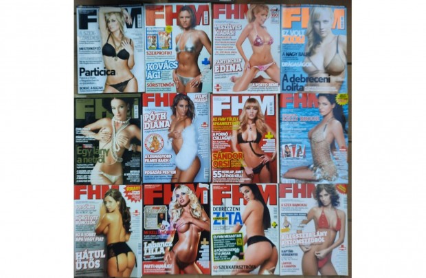 12 darab FHM magazin elad