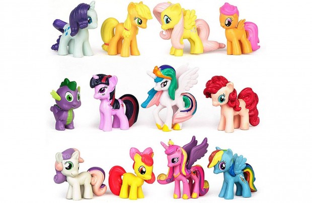 12 db-os n kicsi pnim My little pony pni figura szett