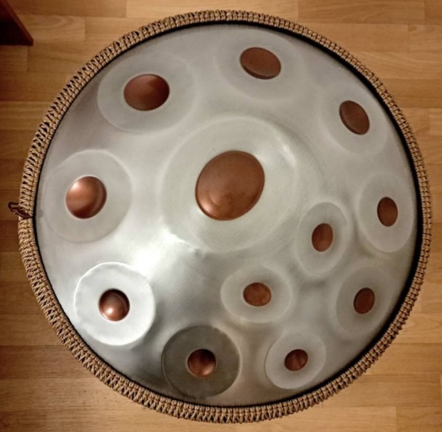 12 hangos Handpan, D-kurd, 432Hz