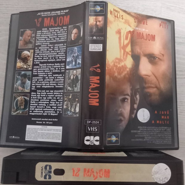 12 majom - sci- fi vhs - Bruce Willis