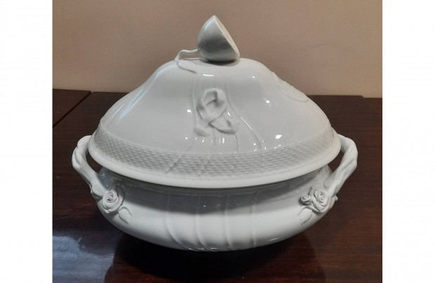 12 szemlyes Fehr Herendi porceln leveses tl citrom fogs fedvel