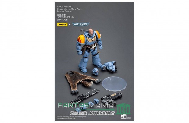 12cm Warhammer 40k figura 1/18 Space Wolves Claw Pack Brother Gunnar