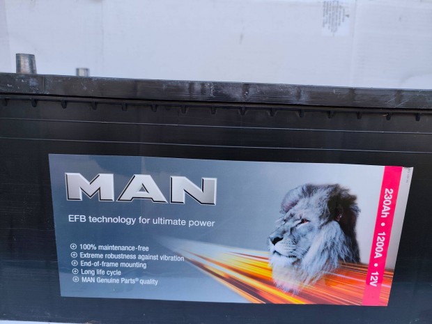 12v230ah MAN teheraut akkumultor 6 hnap garancival