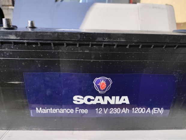 12v230ah Scania akkumultor 6 hnap garancival