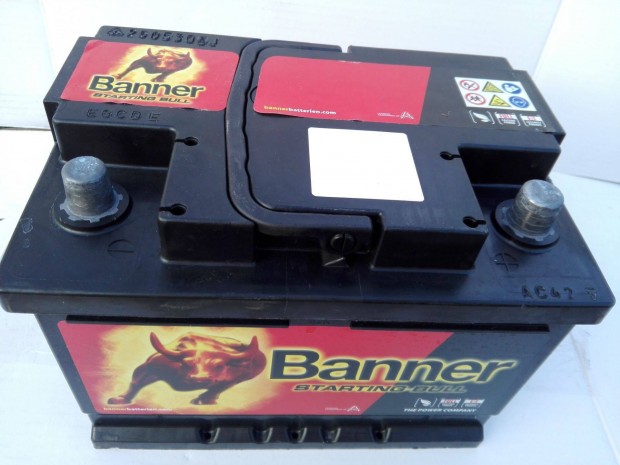 12v55ah Banner akkumulátor 3 hónap garanciával
