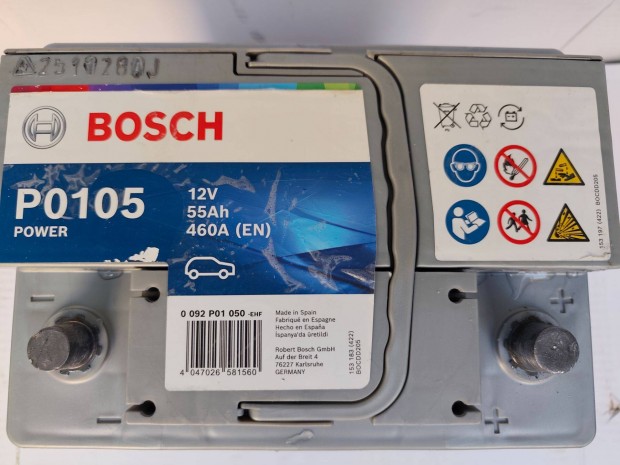 12v55ah Bosch akkumultor 3 hnap garancival