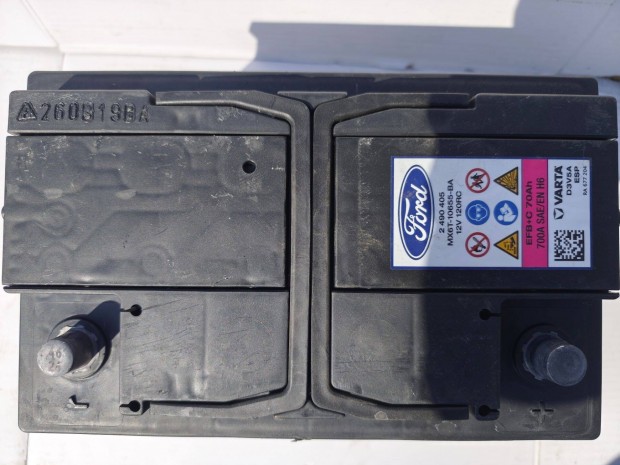 12v70ah Varta Ford EFB startstop akkumul�tor 6 h�nap garanci�val