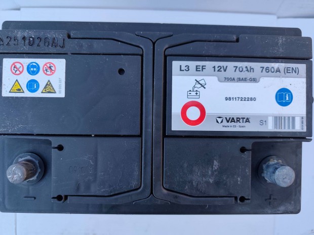 12v70ah Varta akkumultor 3 hnap garancival