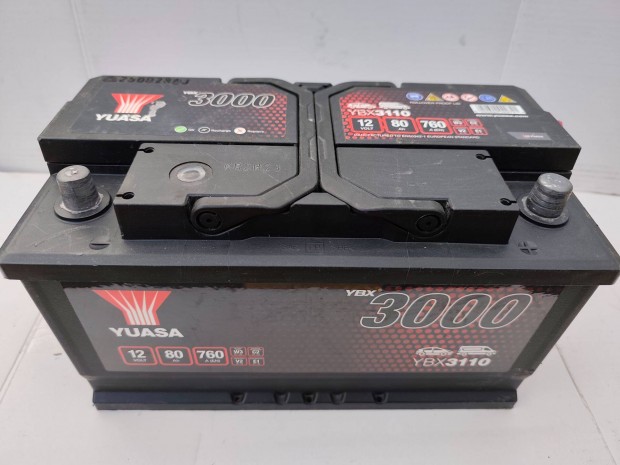 12v80ah Yuasa akkumulátor 3 hónap garanciával