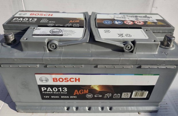 12v95ah Bosch AGM start-stop akkumultor 3 hnap garancival