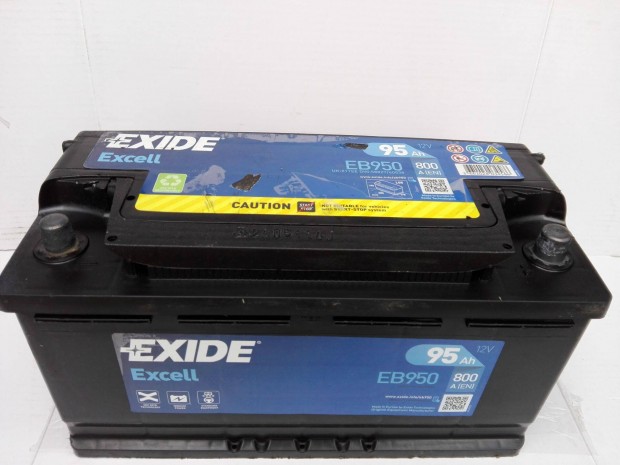 12v95ah Exide akkumulátor 3 hónap garanciával