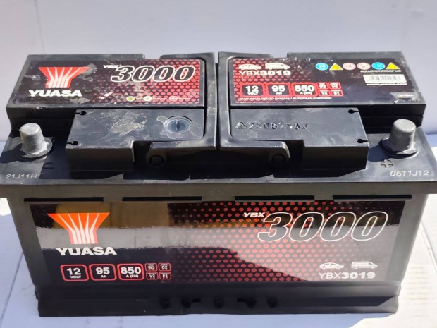 12v95ah Yuasa akkumulátor 3 hónap garanciával