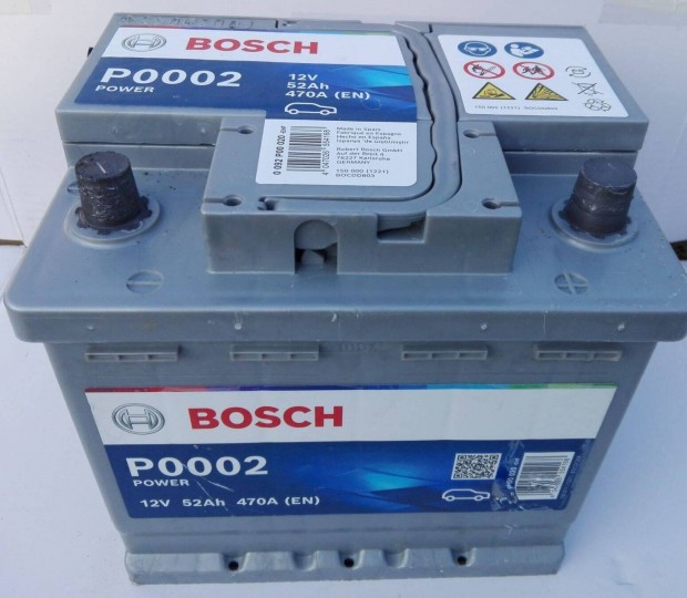 12v 52ah Bosch akkumulátor 3 hónap garanciával