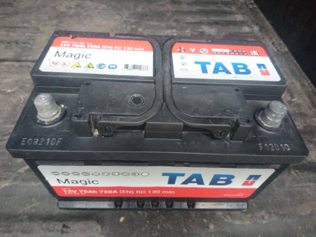 12v 75ah Tab Magic akkumultor 3 hnap garancival