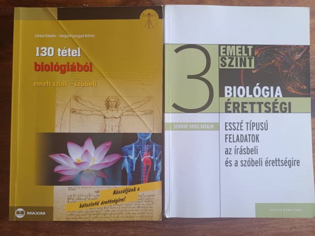 130 ttel biolgibl emelt szint, essz tipus feladatok