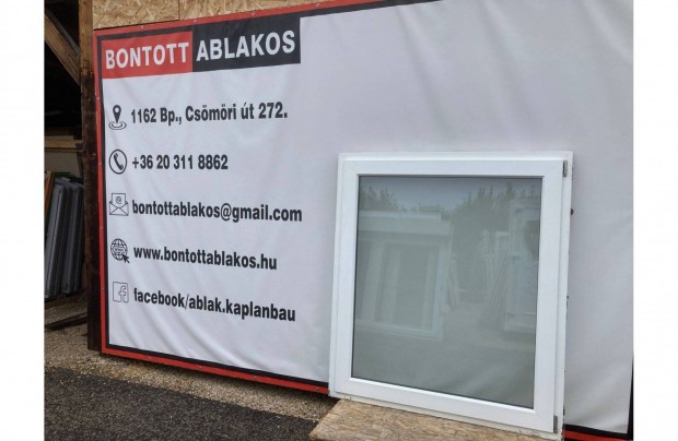 130x150 cm méretű bontott műanyag egyszárnyas kifelé nyíló!!! ablak