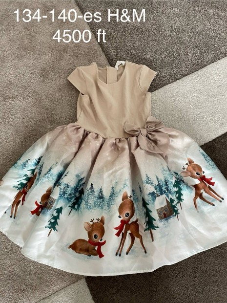 134-140 H&M kislny karcsonyi ruha