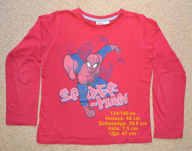 134/140-es Spider Man pkember hossz ujj pl