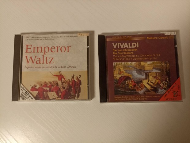 13 Vivaldi: Ngy vszak + Strauss: Emperor Waltz CD Veszprm